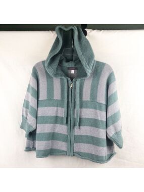 BNWT-JUST Sweet Sweater/Shrug hood 3/4 PuffSleeves